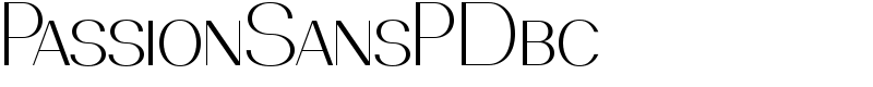 PassionSansPDbc Font