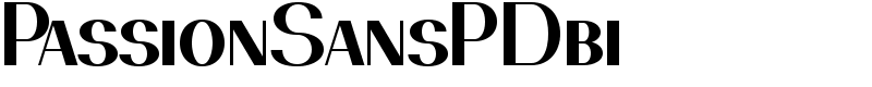 PassionSansPDbi Font