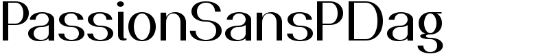 PassionSansPDag Font