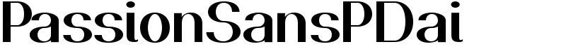 PassionSansPDai Font