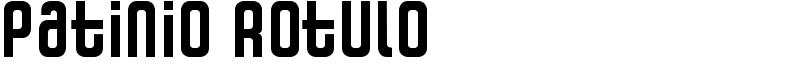 Patinio Rotulo Font