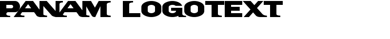 PanAm LogoText Font