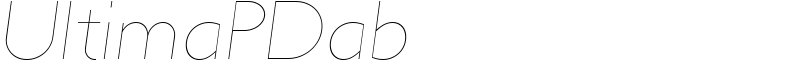 UltimaPDab Font