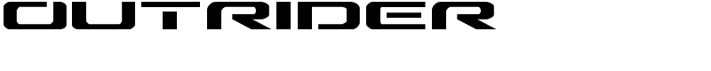 Outrider Font