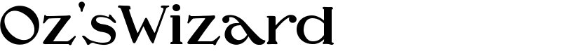 Oz'sWizard Font