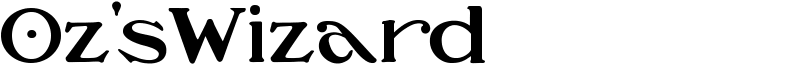 Oz'sWizard Font