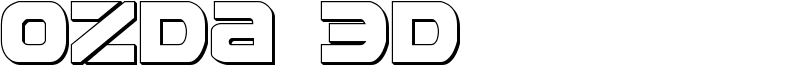 Ozda 3D Font