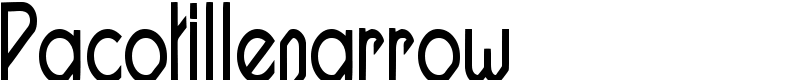 Pacotillenarrow Font