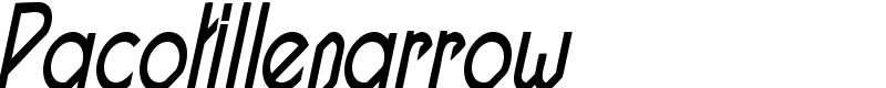 Pacotillenarrow Font