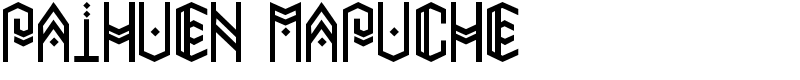 Paihuen Mapuche Font