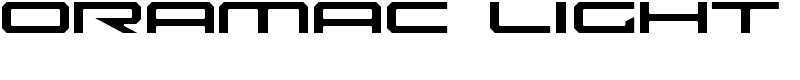 Oramac Light Font