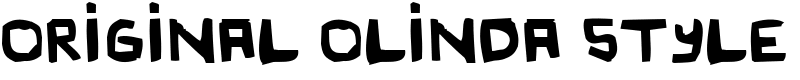 Original Olinda Style Font