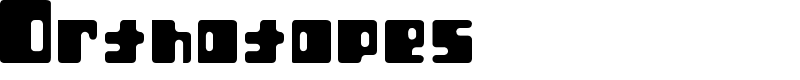 Orthotopes Font