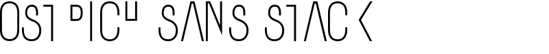 Ostrich Sans Stack Font
