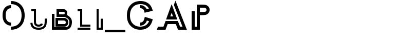 Oubli_CAP Font