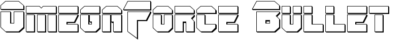 OmegaForce Bullet Font