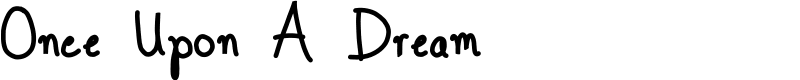 Once Upon A Dream  Font