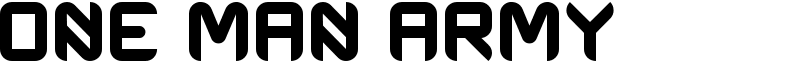 One Man Army Font