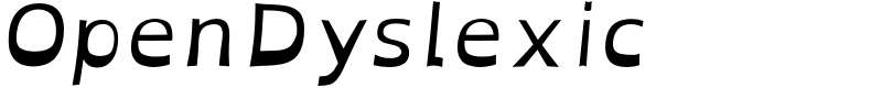 OpenDyslexic Font