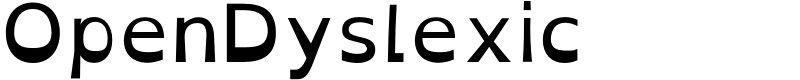 OpenDyslexic Font