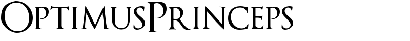 OptimusPrinceps Font