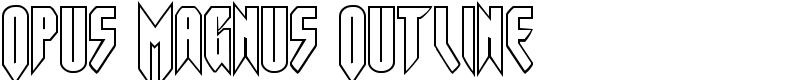 Opus Magnus Outline Font