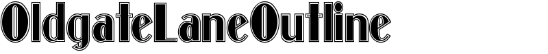 OldgateLaneOutline Font