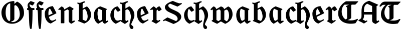 OffenbacherSchwabacherCAT Font