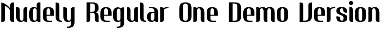 Nudely Regular One Demo Version Font