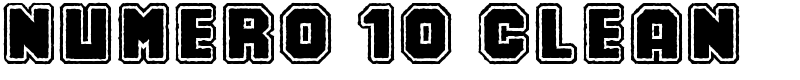 Numero 10 Clean Font