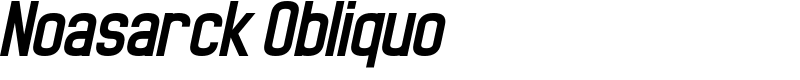 Noasarck Obliquo Font