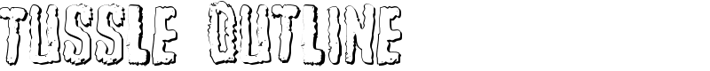 Tussle Outline Font