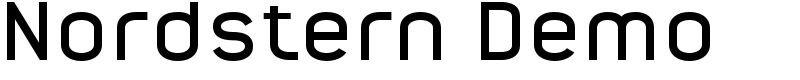 Nordstern Demo Font