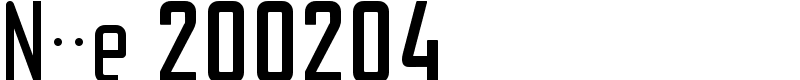 Nike 200204 Font