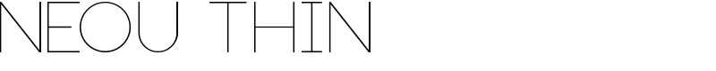 Neou Thin Font