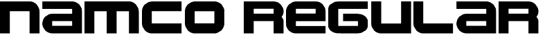 namco regular Font