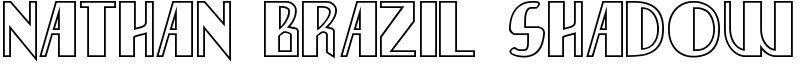 Nathan Brazil Shadow Font