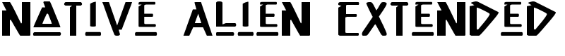 Native Alien Extended Font