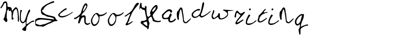 MySchoolHandwriting Font