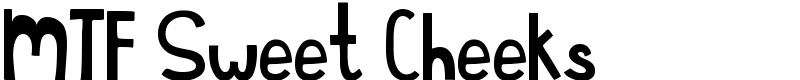 MTF Sweet Cheeks Font