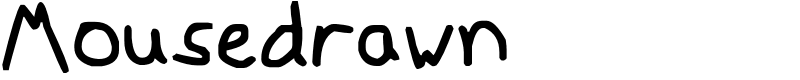 Mousedrawn Font