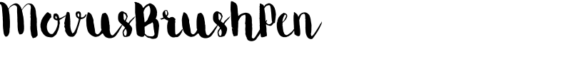 MovusBrushPen Font