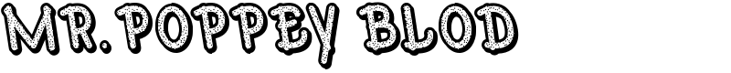 Mr.Poppey Blod Font