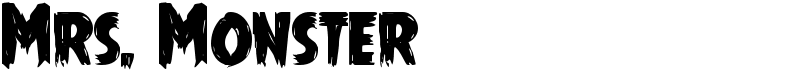 Mrs. Monster Font