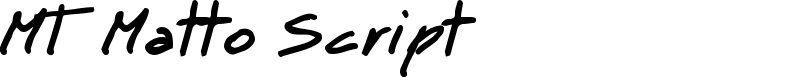 MT Matto Script Font