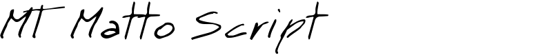 MT Matto Script Font