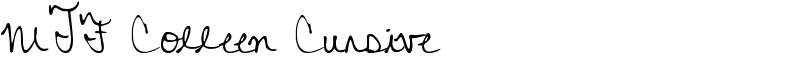 MTF Colleen Cursive Font