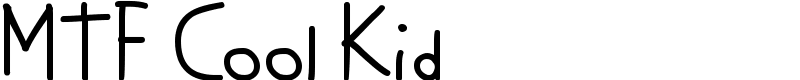 MTF Cool Kid Font