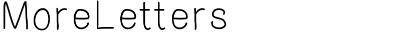 MoreLetters Font