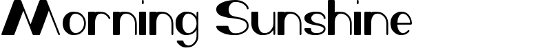 Morning Sunshine Font